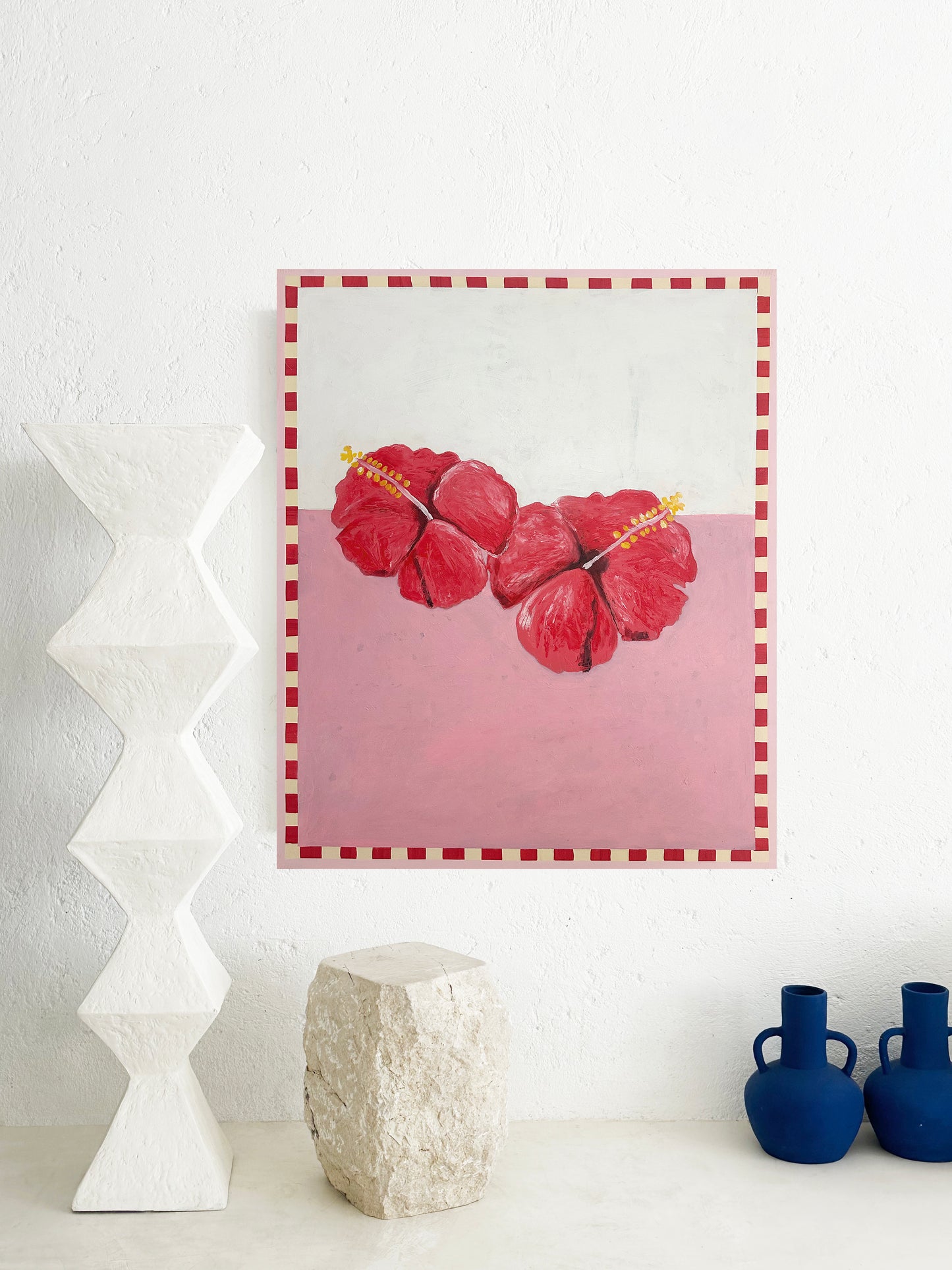Hibiscus Sisters - Custom Canvas Amber